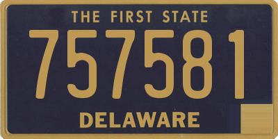 DE license plate 757581