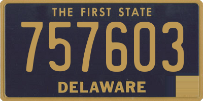 DE license plate 757603