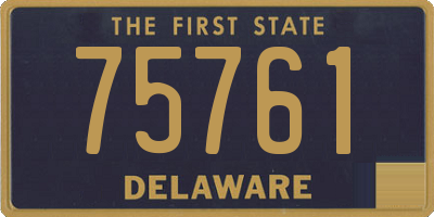 DE license plate 75761