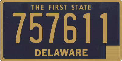 DE license plate 757611