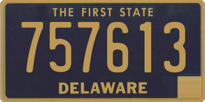 DE license plate 757613