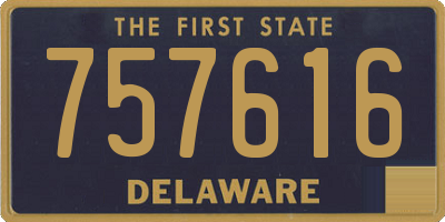 DE license plate 757616