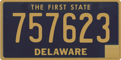 DE license plate 757623