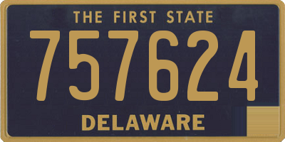 DE license plate 757624