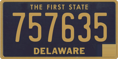 DE license plate 757635