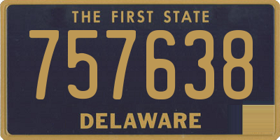 DE license plate 757638
