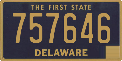 DE license plate 757646