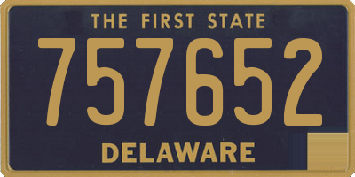 DE license plate 757652