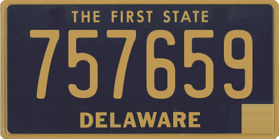 DE license plate 757659