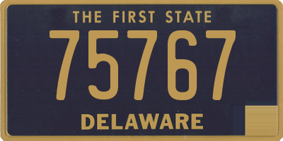 DE license plate 75767