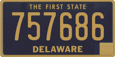 DE license plate 757686