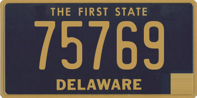 DE license plate 75769