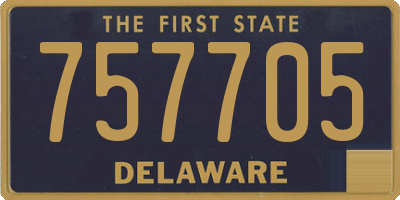 DE license plate 757705