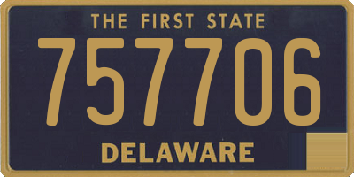 DE license plate 757706
