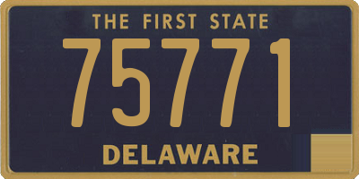 DE license plate 75771