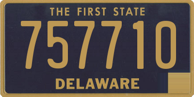 DE license plate 757710