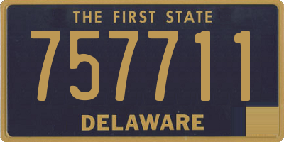DE license plate 757711
