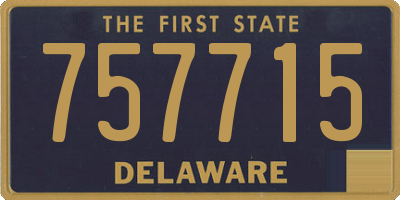 DE license plate 757715