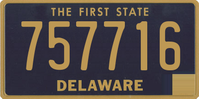 DE license plate 757716