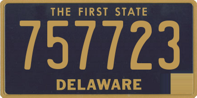 DE license plate 757723