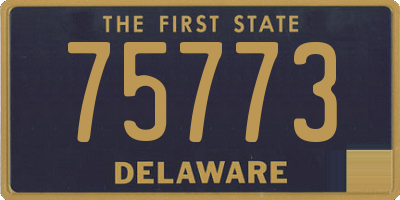 DE license plate 75773