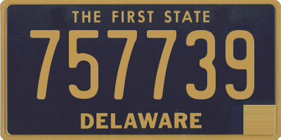 DE license plate 757739