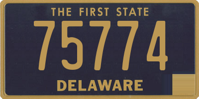 DE license plate 75774