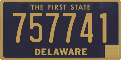 DE license plate 757741
