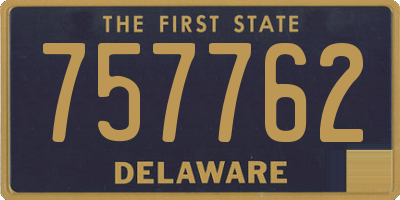 DE license plate 757762