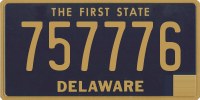 DE license plate 757776