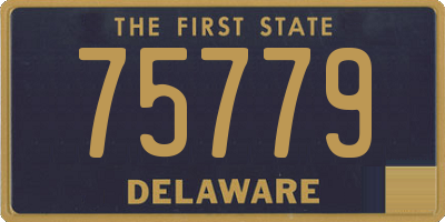 DE license plate 75779