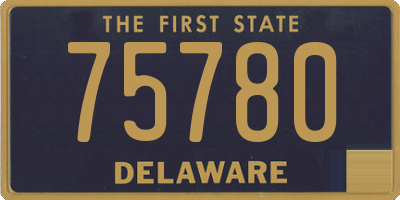 DE license plate 75780
