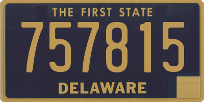 DE license plate 757815
