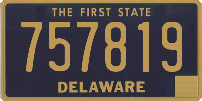DE license plate 757819