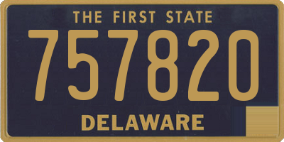 DE license plate 757820
