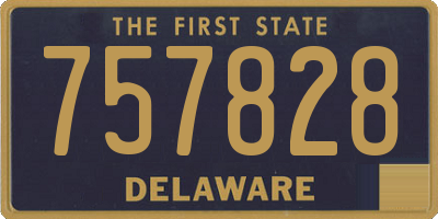 DE license plate 757828