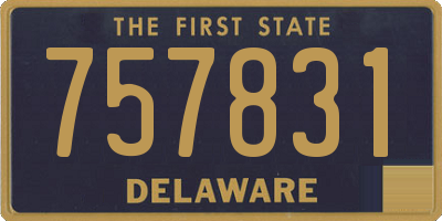DE license plate 757831