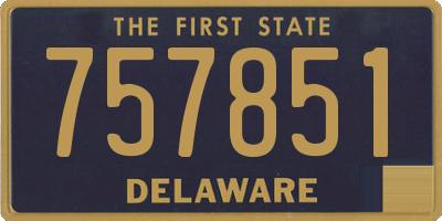 DE license plate 757851