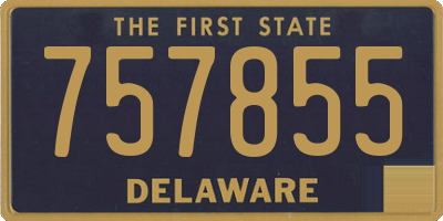 DE license plate 757855