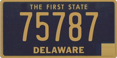 DE license plate 75787