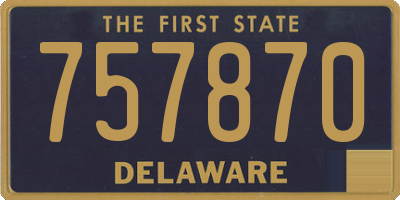 DE license plate 757870