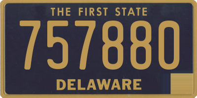 DE license plate 757880