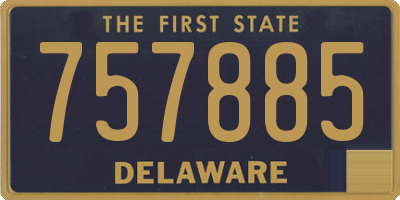 DE license plate 757885