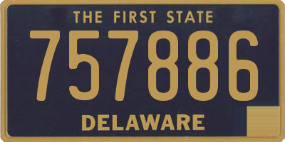 DE license plate 757886