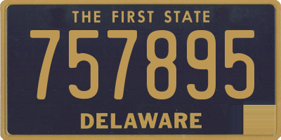 DE license plate 757895