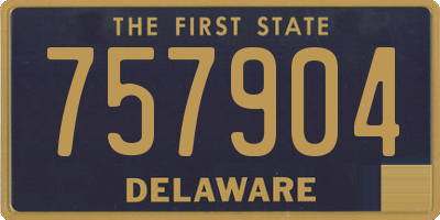 DE license plate 757904