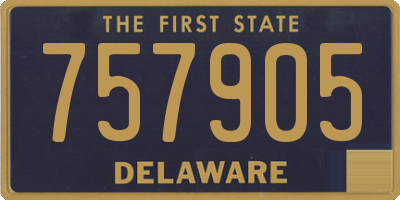 DE license plate 757905