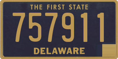 DE license plate 757911