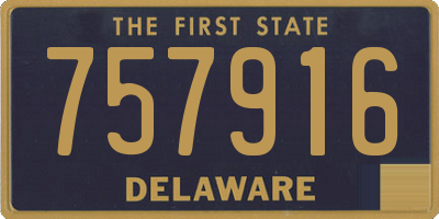 DE license plate 757916