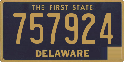 DE license plate 757924